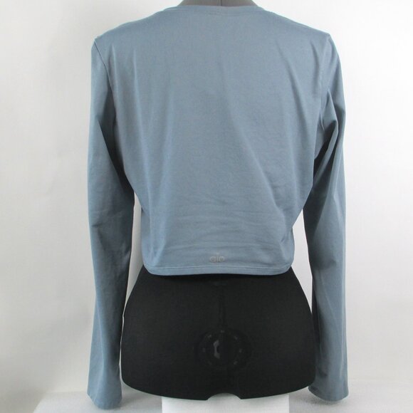 ALO CROP FINESSE LONG SLEEVE TOP - Picture 4 of 14